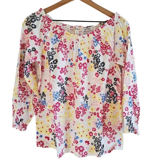 Style & Co Long Sleeve Floral Print Top - Picture 4 of 8